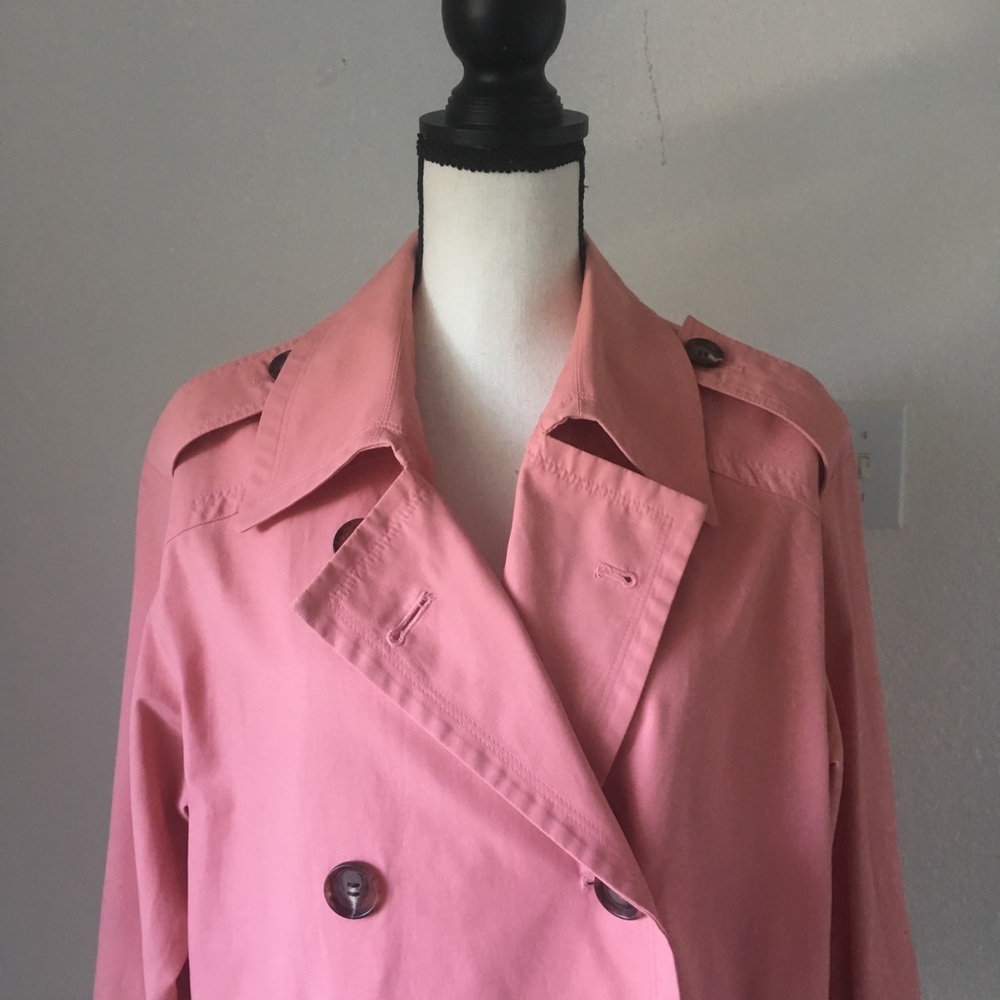 Something Navy Pink Double Breasted Jacket M - image 3